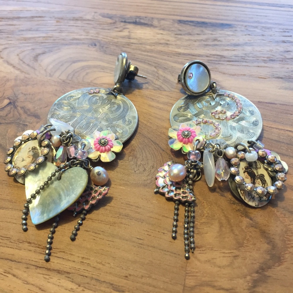 Very intricate silver earrings